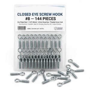 Closed Eye Hook #8 144-Pack