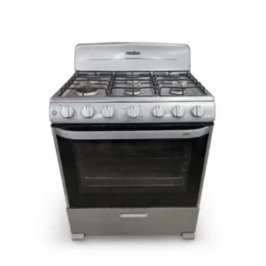 Mabe 6-Burner Gas Stove Silver 30 Inch